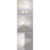 BORAGO SQ, 72W, CCT Stropní svítidlo, čtvercové, těleso kov, povrch chrom, difuzor plast opál se třpyt. efektem, LED 72W, dálk ovl. CCT teplá 3000K - denní 6200K, 4500lm, stmív, 230V, IP20, rozměry 455x455x75mm. náhled 3