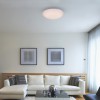SESTO R VÝPRODEJ Stropní svítidlo, kov, bílá, difusor plast opál, LED 16W, 1150lm, dálk ovl. nast teplota CCT teplá 3000K - denní 6500K, Ra80, + RGB, 230V, IP20, rozměry d=300mm, dálk ovl SAMOS náhled 3