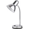 CLARK Stolní lampa, flexibilní rameno, husí krk, základna kov, stínítko kov, povrch chrom lesk, pro žárovku 1x40W, E27, 230V, IP20, tř.1. rozměry w=160mm h=330mm náhled 1