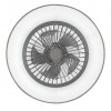 BENICIO Stropní ventilátor s osvětlením, těleso kov, stínítko textil šedá, LED 35W, CCT přepín teplota teplá 3000K - denní 6000K, 1050lm stmív.dálk. ovl., 230V, IP20, rozměry d=525mm, h=220mm. náhled 3