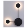 ALSA 7W Nástěnné svítidlo, nepřímé svícení, základna kov, povrch černá, LED 7W, neutrální 4000K, 500lm,  230V, IP20, tř.1. rozměry 340x475x60mm. náhled 2