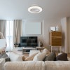 CARDAMO I 36W, CCT Stropní ventilátor s osvětlením, těleso plast bílá, difuzor plast opál, LED 36W, CCT přepín teplota teplá 3000K - denní 6000K, 2100lm stmív.dálk. ovl., 230V, IP20, tř.2, rozměry d=550mm, h=180mm. náhled 5