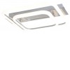 SANDRO 33W Stropní přisazené svítidlo, těleso kov, povrch chrom, difuzor plast opál, LED 33W, neutrální 4000K, 2870lm, 230V, IP20, tř.2, rozměry 350x80x310mm. náhled 1