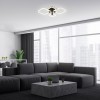 FRANGU SQ 47W CCT Stropní svítidlo, základna kov, povrch černá, dif plast opál, LED 47W, dálk ovl. (součástí) nebo vypínačem lze nastavit CCT teplá 3000K - denní 6000K, 7000lm, stmív, 230V, IP20, rozměry 540x460x120mm. náhled 4