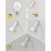 MOSLEY Stolní lampa, základna dřevo světlé, těleso kov, povrch bílá, pro žárovku 1x25W, E14, dotyk stmívač, Ra80, 230V, IP20, tř.2, rozměry d=110mm, h=430mm, vč. Bezdrátové nabíjení telefonu a USB připojení náhled 4