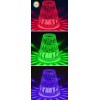 JUGLANS 2W, RGB, USB na baterie Stolní lampa na baterie, krycí sklo čiré, LED 2W, teplá 3000K, 40lm, RGB, IP20, tř.3, rozměry d=110mm, h=125mm, nabíjení pomoc USB kabelu. náhled 3