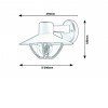 ALMADA Nástěnné venkovní svítidlo, těleso kov, povrch hnědá, krycí plast čirý, pro žárovku 1x10W, E27, 230V, IP44, tř.1, rozměry d=240mm, h=180mm. náhled 2