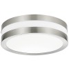 SURT CIRCLE  2x11W E27 Stropní svítidlo,základna kov, povrch chrom lesk, difuzor plast opál, pro žárovku 2x11W, E27, 230V, do koupelny IP44, tř.1. rozměry d=285mm, h=85mm náhled 1