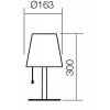 PINO Stolní venkovní lampa, těleso kov, povrch černá antracit, difuzor plast opál, LED 2,6W, 280lm, teplá 3000K, stmívání, RGB, Ra85, 230V, IP44, rozměry d=163mm, h=300mm, dobíjení micro-USB. náhled 4