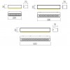 AROOS Nástěnné venkovní svítidlo, těleso hliník, povrch šedočerná, LED 7W, 685/492lm, teplá 3000K, Ra80, 230V, IP65, rozměry 220x50x70mm, svítí dolů náhled 4