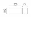 KODIAK Nástěnné venkovní svítidlo, těleso plast bílá, difuzor plast opál, LED 8W, neutrální 4000K, 750lm, 230V, IP65, tř.2, rozměry 100x200x75mm. náhled 8