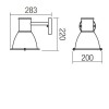 WORK Nástěnné venkovní svítidlo, těleso kov, povrch černá mat, difuzor plast opál, pro žárovku 1x42W, E27, 230V, IP44, tř.1, rozměry d=200mm, h=220mm. náhled 3