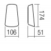 TWILL Nástěnné venkovní svítidlo, těleso kov, povrch bílá mat, difuzor sklo, LED 11W, 953lm, neutrální 4000K, Ra85, 230V, IP65, tř.1, rozměry 106x174x51mm, svítí nahoru/dolů. náhled 4