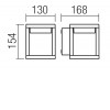 XIERA Nástěnné venkovní svítidlo, těleso kov, povrch černá mat, difuzor plast opál, LED 10W, 1300lm, teplá 3000K, Ra85, 230V, IP54, tř.1, rozměry 130x154x168mm. náhled 3