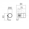 XROCK PROJECTOR Bodové svítidlo, nastavitelný směr svícení, těleso hliník, povrch rezivá, krycí sklo, LED 15W, teplá 3000K, 1225lm, stmív, vyzař úhel 38°, Ra80, 24V, IP65, tř.1, rozměry d=85mm, h=129mm. náhled 9