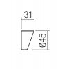 XROCK Clona pro bodové svítidlo, těleso hliník, povrch rezivá, rozměry d=90mm, h=50mm. náhled 4