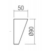 XROCK Clona pro bodové svítidlo, těleso hliník, povrch tmavě šedá, rozměry d=90mm, h=50mm. náhled 6
