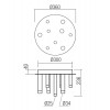 MADISON Stropní svítidlo, těleso kov, povrch zlatá, difuzor plast, LED 36W, teplá 3000K, 2448lm, Ra80, 230V, IP20, tř.2, rozměry d=300mm, h=236mm. náhled 5