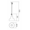 KASHI Závěsné svítidlo, těleso kov a dřevo světlé, povrch chrom, stínítko sklo champange, pro žárovku 1x42W, E27, 230V, IP20, tř.2, rozměry d=250mm, h=280mm, vč. závěs lana l=1580mm, lze zkrátit. náhled 2