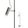 PIVOT Stojací lampa, základna kov, povrch bílá mat s mosaznými detaily, pro žárovku 1x40W, GU10, 230V, IP20, tř.2, rozměry d=250mm, h=1540mm, vypínač na tělese, náhled 2