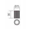 DELPHI Stropní  přisazené svítidlo, těleso kov, povrch zlatá mat, pro žárovku 1x7W, GU10, 230V, IP20, tř.1, rozměry d=70mm, h=95mm. náhled 4