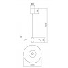 LARS Závěsné svítidlo, těleso kov, povrch hliněná, dif plast opál, LED 6W+5W, teplá 3000K, 490lm, Ra90, 230V, IP20, tř.1, rozměry d=350mm, h=91mm, vč závěs kabelu l=1500mm, lze zkrátit. náhled 5