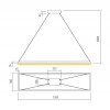 FEBE Závěsné svítidlo, těleso kov, povrch černá mat, LED 50W, neutrální 4000K, 3011lm, stmív. STEP, Ra80, 230V, IP20, tř.1, rozměry 300x1200mm, vč závěs lanka l=2000mm, lze zkrátit. náhled 4