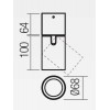 CORINTH Stropní  přisazené svítidlo, výklopné,  těleso kov, povrch bílá mat, pro žárovku 1x7W, GU10, 230V, IP20, tř.1, rozměry d=68mm, h=164mm. náhled 4