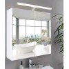 VINCHIO VÝPRODEJ Svítidlo pro montáž na zrcadlo, nebo skříňku, těleso hliník, povrch crom, difuzor plast opál, LED 6W, 900lm, Ra80, 230V, do koupelny IP44, rozměry 400x50x140mm náhled 7