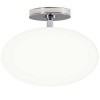 DELFY stropní A 60W E27 Přisazené stropní svítidlo, základna kov, povrch chrom lesk, difuzor sklo opál, pro žárovku 1x60W, E27, 230V, do koupelny IP44, tř.2, rozměry d=300mm, h=235mm náhled 3
