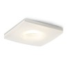 ZENZE LED 5W VÝPRODEJ Stropní, vestavné, bodové svítidlo čtvercové, difuzor sklo opál mat, LED 5W COB, teplá 3000K, 450lm, vč trafa 230V/350mA (na kabelu), IP20, 90x90mm, h=120mm náhled 1