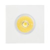 ZENZE LED 5W VÝPRODEJ Stropní, vestavné, bodové svítidlo čtvercové, difuzor sklo opál mat, LED 5W COB, teplá 3000K, 450lm, vč trafa 230V/350mA (na kabelu), IP20, 90x90mm, h=120mm náhled 3