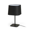 PERTH Stolní lampa, těleso kov, povrch černá, stínítko textil černý, pro žárovku 1x15W, E27, 230V, IP20, rozměry 260x260mm, h=465mm, vypínač na kabelu. náhled 1