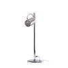 BUGSY Stolní lampa, těleso kov, povrch chrom, difuzor sklo chromované, pro žárovku 1x50W, GU10, ES50, 230V, IP20, tř.1, d=150mm, h=490mm, s vypínačem náhled 3