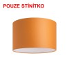 RON 40/25 Stínítko, materiál textil povrch oranžová/bílá, pro žárovku max 23W, d=400mm, h=250mm náhled 1