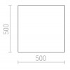 DIFFUSER Náhradní difuzor svítidla, tvar čtverec, materiál PMMA, povrch opál, rozměry 500x500mm, POUZE DIFUZOR náhled 3