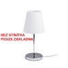 NYC TABLE ZÁKLADNA Základna stolní lampy, materiál kov, povrch nikl mat, pro žárovku 1x42W, E27 A60, 230V, IP20, tř.1, d=125mm, h=255mm, s vypínačem, POUZE ZÁKLADNA, STÍNÍTKO SAMOSTATNĚ náhled 8