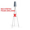 NYC TRIPOD Stojací lampa, základna, materiál hliník, povrch chrom lesk, pro žárovku 1x42W, E27 A60, 230V, IP20, tř.1, rozměry d=550mm, h=1350mm, s vypínačem, stínítko SAMOSTATNĚ náhled 4