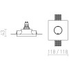 DINGO Stropní, podhledové bodové svítidlo, těleso sádra bílá, pro žárovku 1x35W, GU10, 230V, IP20, tř.2. rozměry 118x118x43mm náhled 3