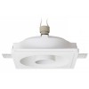 DINGO Stropní, podhledové bodové svítidlo, nastavitelný směr svícení, těleso sádra bílá, pro žárovku 1x35W, GU5,3, 12V, IP20, tř.2. rozměry 170x170x55mm náhled 1
