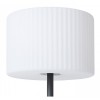BOSANNA Stojací lampa venkovní, těleso kov, povrch lak černá mat, difuzor plast bílá, pro žárovku 1x25W, E27, 230V, IP65, tř.1. rozměry d=350mm h=1500mm náhled 2