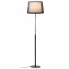 ESPLANADE Stojací lampa, těleso kov, povrch lak černá mat a chrom lesk, stínítko textil bílá a černá, pro žárovku 1x42W, E27, 230V, IP20, tř.2. rozměry d=430mm h=1650mm, teleskopická noha náhled 1