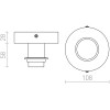 SOLO R Stropní přisazené svítidlo kruhové, základna kov, povrch chrom lesk, pro žárovku 1x53W, E27, 230V, IP20, tř.1. rozměry d=108mm h=86mm náhled 2