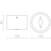 KELLY LED Stropní přisazené bodové svítidlo, těleso kov, povrch lak černá mat, LED 1x15W, teplá 3000K, 750lm, Ra80, stmív TRIAC, 230V, IP20, tř.1. rozměry d=120mm h=80mm náhled 3