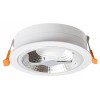 KELLY-LED Stropní vestavné bodové svítidlo, těleso kov, povrch lak černá mat, LED 1x15W, teplá 3000K, 750lm, Ra80, stmív TRIAC, 230V, IP20, tř.1. rozměry d=130mm h=3mm náhled 3