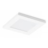 LEROY SQ Stropní, podhledové svítidlo čtvercové, těleso plast bílá lesk, difuzor plast opál, pro žárovku 1x35W, GU5,3, 12V, do koupelny IP44/IP20, tř.2. rozměry 90x90x6mm náhled 1