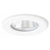 NAVY-LED Stropní, podhledové bodové svítidlo, těleso kov, povrch lak bílá, krycí sklo čiré, LED 1x15W, teplá 3000K, 1100lm, Ra80, 230V, do koupelny IP65, tř.1. rozměry d=142mm h=97mm náhled 1