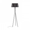 BOULOGNE Stojací lampa, trojnožka, základna kov, povrch černá, stínítko textil černá, pro žárovku 1x28W, E27, A60, 230V, IP20, tř.2, rozměry d=550mm, h=1785mm, vč vypínače na kabelu náhled 2