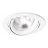 ZIZI Stropní, podhledové svítidlo, nastavitelný směr svícení, základna hliník, povrch lak bílá, pro žárovku 1x50W, G53, 12V, IP20, tř.3. rozměry d=170mm h=128,5mm náhled 1