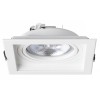 GRANADA Stropní, podhledové svítidlo, nastavitelný směr svícení, základna hliník, povrch lak bílá, pro žárovku 1x50W, G53, 12V, IP20, tř.3. rozměry 184x145x146mm náhled 2